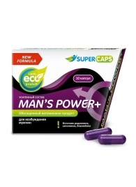 Возбуждающее средство для мужчин Mans Power plus - 10 капсул (0,35 гр.) +1 в подарок - SuperCaps - купить с доставкой в Новомосковске