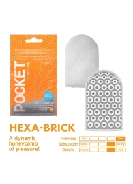 Карманный мастурбатор HEXA-BRICK - Tenga - в Новомосковске купить с доставкой