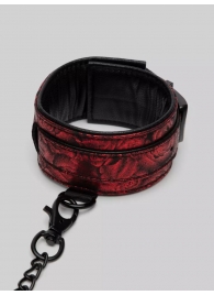 Красно-черные оковы Reversible Faux Leather Ankle Cuffs - Fifty Shades of Grey - купить с доставкой в Новомосковске