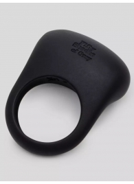 Черное эрекционное виброкольцо Sensation Rechargeable Vibrating Love Ring - Fifty Shades of Grey - в Новомосковске купить с доставкой