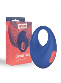 Синее эрекционное кольцо RRRING Casual Date Cock Ring - FeelzToys - в Новомосковске купить с доставкой