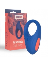 Синее эрекционное кольцо RRRING First Date Cock Ring - FeelzToys - в Новомосковске купить с доставкой
