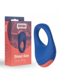 Синее эрекционное кольцо RRRING Dinner Date Cock Ring - FeelzToys - в Новомосковске купить с доставкой