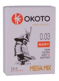 Набор из 4 презервативов OKOTO MegaMIX - Sitabella - купить с доставкой в Новомосковске