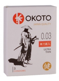 Ультратонкие презервативы OKOTO Ultra Thin - 3 шт. - Sitabella - купить с доставкой в Новомосковске