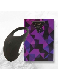 Черное эрекционное виброкольцо Thor Cockring - FeelzToys - в Новомосковске купить с доставкой