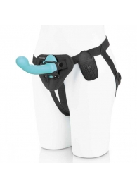 Голубая изогнутая насадка 6in Remote Control Ripple P-Spot G-Spot на черных трусиках - 16 см. - Pegasus - купить с доставкой в Новомосковске