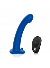 Синяя насадка Remote Control P-Spot G-Spot с черными трусиками - 20 см. - Pegasus - купить с доставкой в Новомосковске