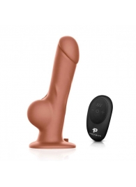 Реалистичный страпон с радиоуправлением Remote Control Realistic - 21 см. - Pegasus - купить с доставкой в Новомосковске