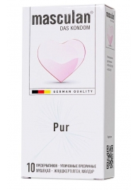 Супертонкие презервативы Masculan Pur - 10 шт. - Masculan - купить с доставкой в Новомосковске