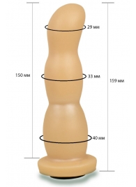 Телесная рельефная насадка Harness - 15,9 см. - LOVETOY (А-Полимер) - купить с доставкой в Новомосковске