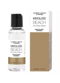 Смазка на силиконовой основе Mixgliss Beach - 50 мл. - Mixgliss - купить с доставкой в Новомосковске