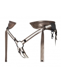 Бронзовый пояс для насадок Desirous Harness - Strap-on-me - купить с доставкой в Новомосковске