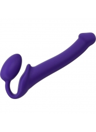 Фиолетовый безремневой страпон Silicone Bendable Strap-On - size M - Strap-on-me - купить с доставкой в Новомосковске