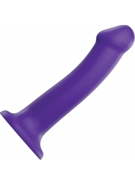 Фиолетовый фаллоимитатор-насадка Strap-On-Me Dildo Dual Density size L - 19 см. - Strap-on-me - купить с доставкой в Новомосковске