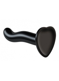 Черный фаллоимитатор-насадка Strap-On-Me P G spot Dildo size S - 16,4 см. - Strap-on-me - купить с доставкой в Новомосковске
