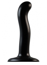 Черный фаллоимитатор-насадка Strap-On-Me P G spot Dildo size S - 16,4 см. - Strap-on-me - купить с доставкой в Новомосковске