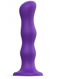 Фиолетовая насадка Strap-On-Me Dildo Geisha Balls size XL - Strap-on-me - купить с доставкой в Новомосковске