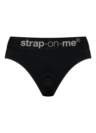 Черные трусики для насадок Heroine Lingerie Harness - size M - Strap-on-me - купить с доставкой в Новомосковске