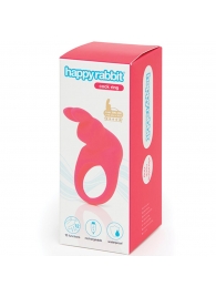 Розовое эрекционное виброкольцо Happy Rabbit Rechargeable Rabbit Cock Ring - Happy Rabbit - в Новомосковске купить с доставкой