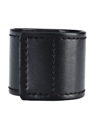 Хомут-утяжка для мошонки из искусственной кожи на липучке VELCRO BALL STRETCHER- 4 см. - BlueLine - в Новомосковске купить с доставкой