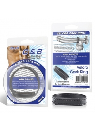 Кольцо на пенис из искусственной кожи на липучке VELCRO COCK RING - 5 см. - BlueLine - в Новомосковске купить с доставкой