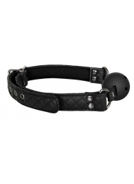 Черный кляп-шарик BALL GAG DIAMOND - Dream Toys - купить с доставкой в Новомосковске
