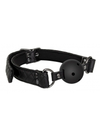 Черный кляп-шарик BALL GAG DIAMOND - Dream Toys - купить с доставкой в Новомосковске