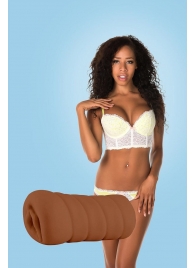 Коричневый мастурбатор-вагина BRIANNA - Dream Toys - в Новомосковске купить с доставкой