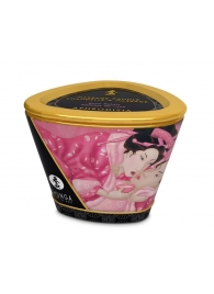 Массажная свеча Rose Petals с ароматом розы - 170 мл. - Shunga - купить с доставкой в Новомосковске