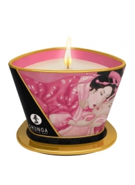 Массажная свеча Rose Petals с ароматом розы - 170 мл. - Shunga - купить с доставкой в Новомосковске