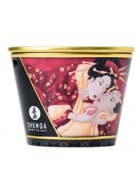 Массажная  свеча Sparkling Strawberry Wine с ароматом клубничного вина - 170 мл. - Shunga - купить с доставкой в Новомосковске