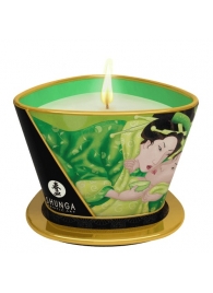 Массажная свеча Exotic Green Tea с ароматом зелёного чая - 170 мл. - Shunga - купить с доставкой в Новомосковске