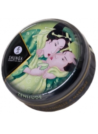 Массажная свеча Exotic Green Tea с ароматом зелёного чая - 30 мл. - Shunga - купить с доставкой в Новомосковске