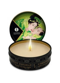 Массажная свеча Exotic Green Tea с ароматом зелёного чая - 30 мл. - Shunga - купить с доставкой в Новомосковске
