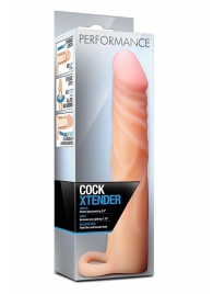 Телесная насадка на пенис Cock Xtender - 17,7 см. - Blush Novelties - в Новомосковске купить с доставкой