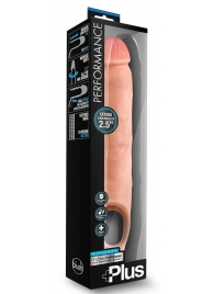 Телесная насадка-удлинитель 11.5 Inch Silicone Cock Sheath Penis Extender - 29,2 см. - Blush Novelties - в Новомосковске купить с доставкой