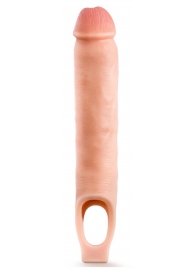 Телесная насадка-удлинитель 11.5 Inch Silicone Cock Sheath Penis Extender - 29,2 см. - Blush Novelties - в Новомосковске купить с доставкой