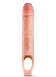 Телесная насадка на пенис 10 Inch Cock Sheath Extender - 25 см. - Blush Novelties - в Новомосковске купить с доставкой