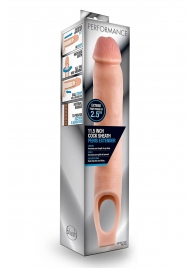 Телесная насадка на пенис 11.5 Inch Cock Sheath Penis Extender - 29,2 см. - Blush Novelties - в Новомосковске купить с доставкой