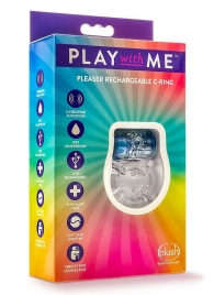 Фиолетовое эрекционное виброкольцо Pleaser Rechargeable C-Ring - Blush Novelties - в Новомосковске купить с доставкой