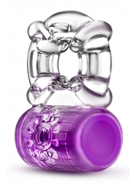 Фиолетовое эрекционное виброкольцо Pleaser Rechargeable C-Ring - Blush Novelties - в Новомосковске купить с доставкой