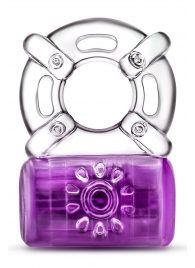 Фиолетовое эрекционное виброкольцо One Night Stand Vibrating C-Ring - Blush Novelties - в Новомосковске купить с доставкой