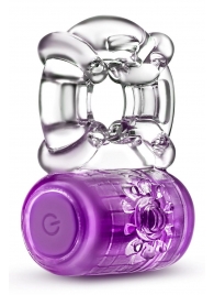 Фиолетовое эрекционное виброкольцо One Night Stand Vibrating C-Ring - Blush Novelties - в Новомосковске купить с доставкой