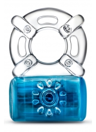 Синее эрекционное виброкольцо One Night Stand Vibrating C-Ring - Blush Novelties - в Новомосковске купить с доставкой
