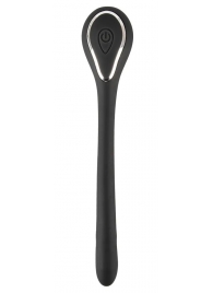 Черный гибкий уретральный стимулятор с вибрацией Vibrating Bendable Dilator - 13,5 см. - Orion - купить с доставкой в Новомосковске