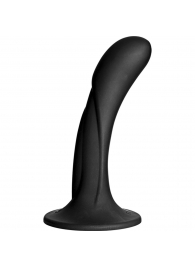 Черная изогнутая насадка Vac-U-Lock G-Spot - 16,5 см. - Doc Johnson - купить с доставкой в Новомосковске