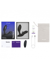 Черный анальный вибратор We-Vibe Vector+ - We-vibe - в Новомосковске купить с доставкой