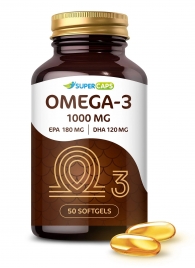 Пищевая добавка SuperCaps OMEGA-3 - 50 капсул (1000 мг) - SuperCaps - купить с доставкой в Новомосковске