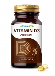 Пищевая добавка SuperCaps VITAMIN D3 2000 ME - 120 капсул - SuperCaps - купить с доставкой в Новомосковске